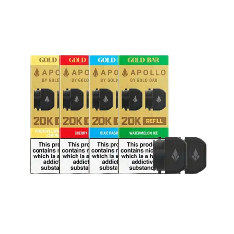 Vape Gold Gold Bar Apollo 20K Prefilled Refill Containers