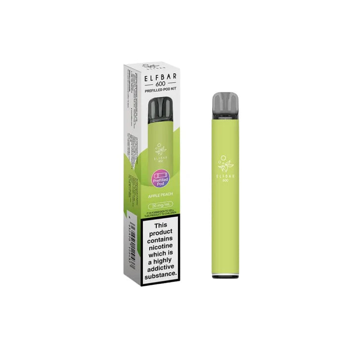 Elf Bar 600 Prefilled Pod Kit UK TPD Compliant Rechargeable
