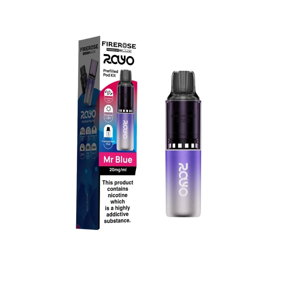Elux Firerose Rayo 600 | 100% UK Legal Prefilled Vape Kit