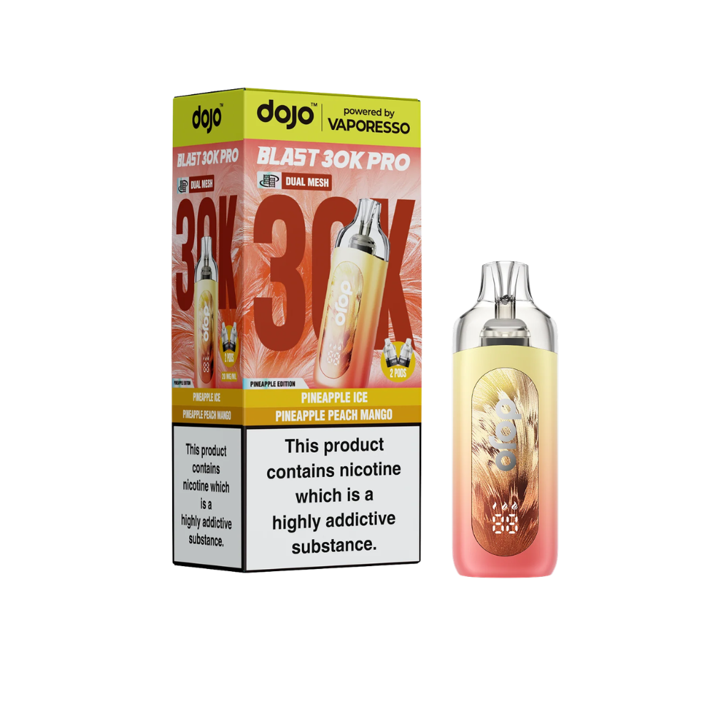 what is the cost of a vape Vaporesso DOJO Blast 2000 Go Pre-filled Pod Vape Kit – The Vape Escape  Wales & England